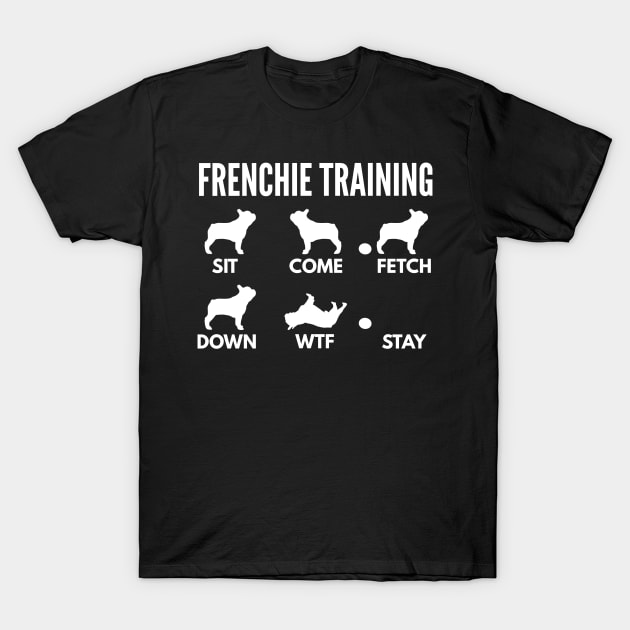 Frenchie Training - French Bulldog Tricks T-Shirt by DoggyStyles